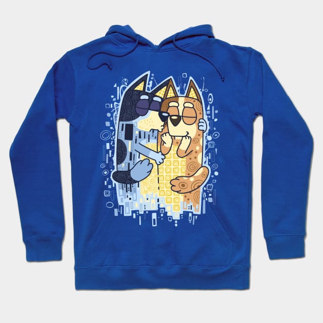 The Heelers Kiss blue Hoodie by Olipop